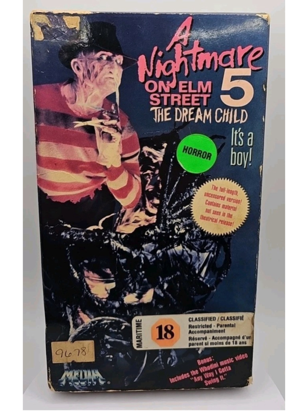 A Nightmare On Elm Street 5 : The Dream Child (VHS Tape, 1989, Media)